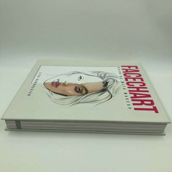 Facechart Drawing With Makeup Liza Kondrevich Hardcover Cosmetology Book - Picture 5 of 14